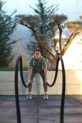 training outdoor at sports club